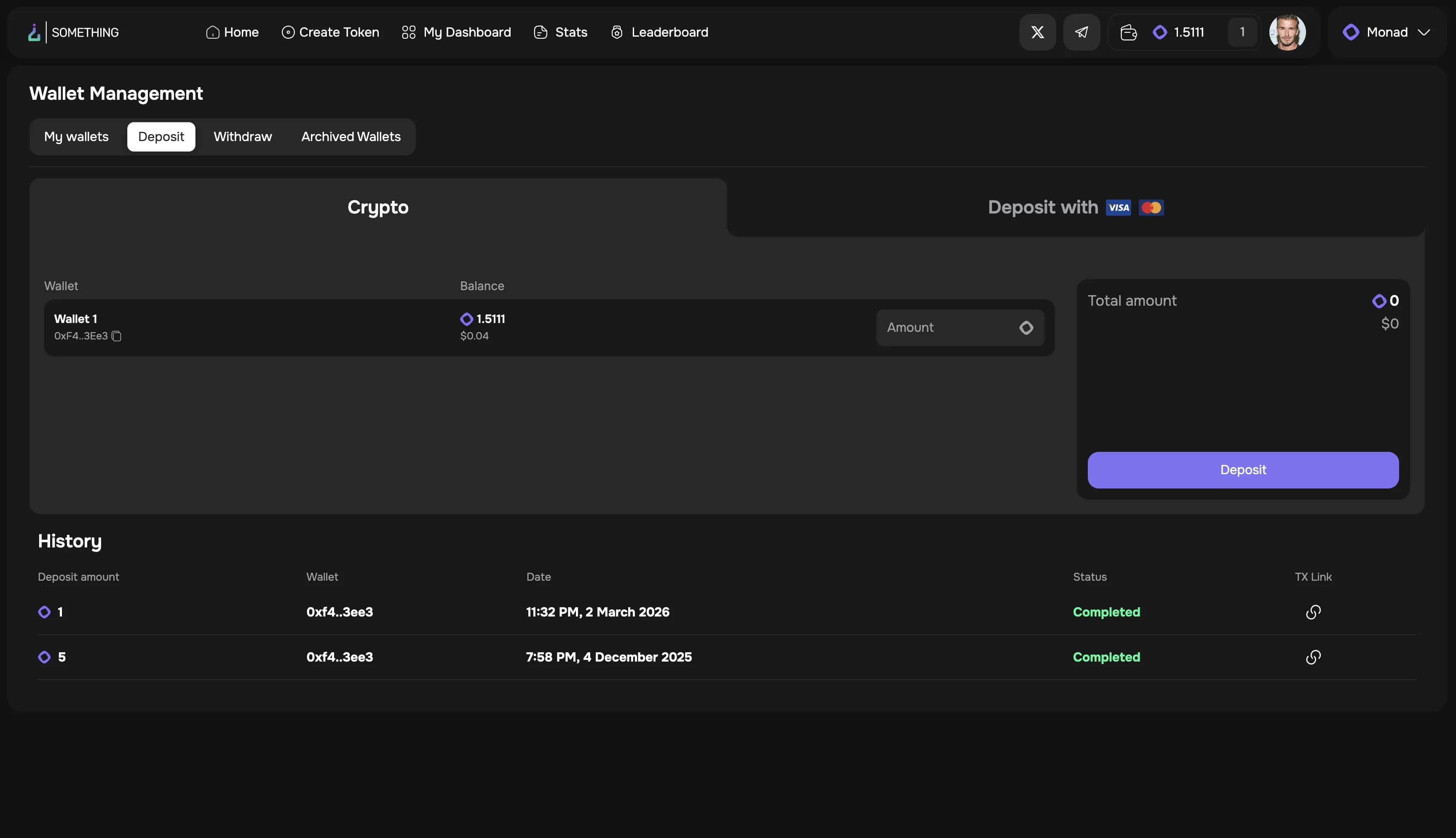 Something Tools — Memecoins Launchpad — экран 6