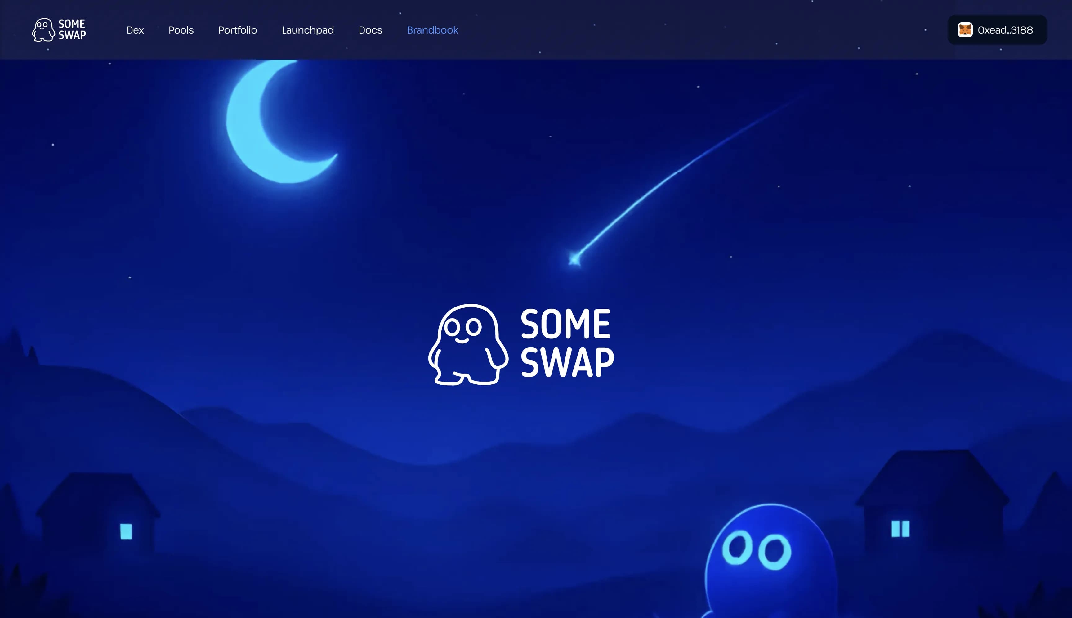 SomeSwap — DEX на Monad — главный экран